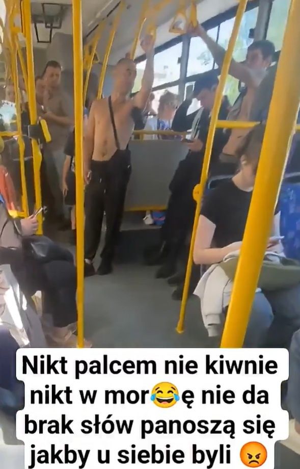 Screen z nagrania zmanipulowanego przez Rosjan