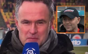 Reporter o "poślizgnięciu" Nawrockiego z kibicami. Szef Canal+ Sport: nie akceptuję tego