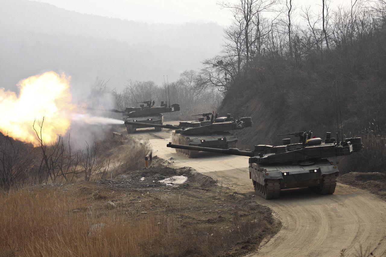 South Korean military exercises. Illustrative photo