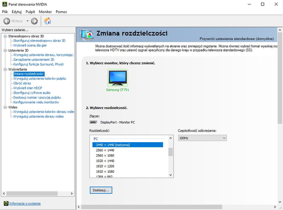 Samsung CF791: test zakrzywionego monitora 34” z technologią kwantowej kropki 10
