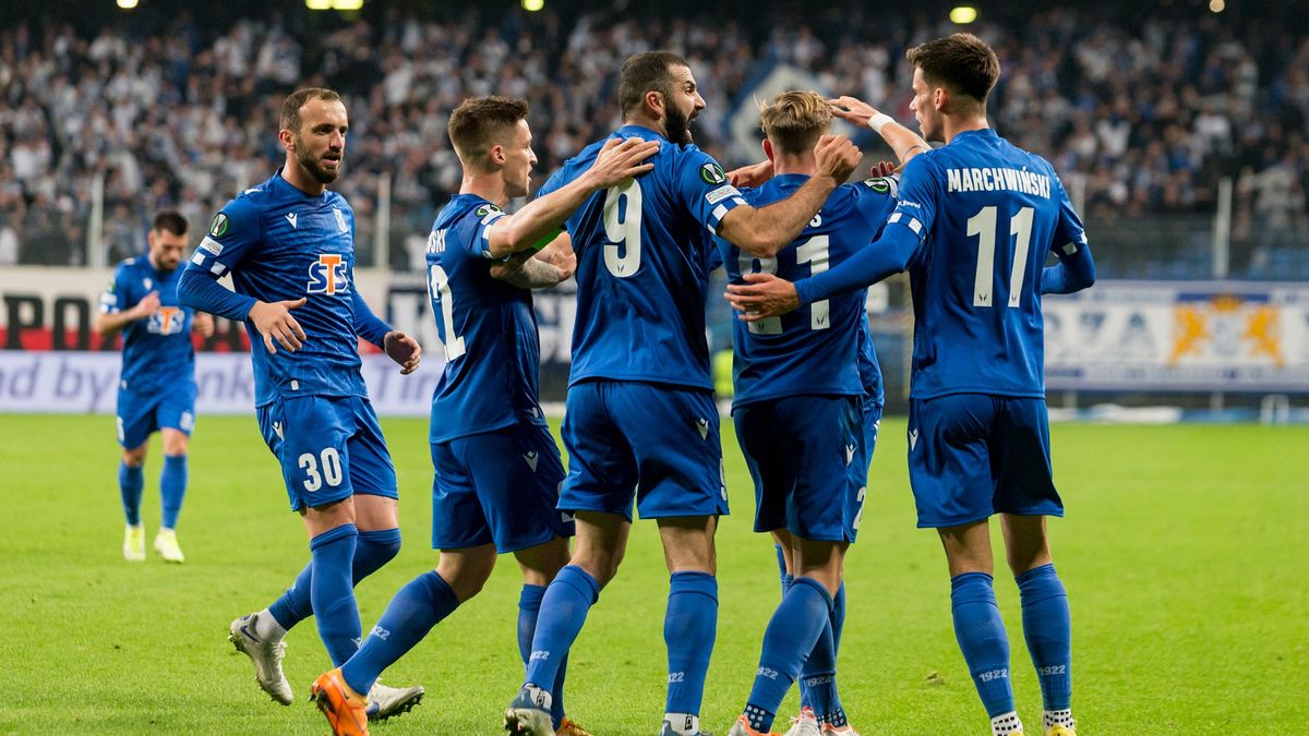 Getty Images / Foto Olimpik/NurPhoto / Na zdjęciu: piłkarze Lecha Poznań