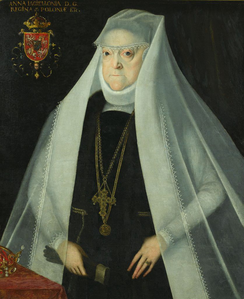 Portret wdowi Anny Jagiellonki, wykonany po śmierci Stefana Batorego