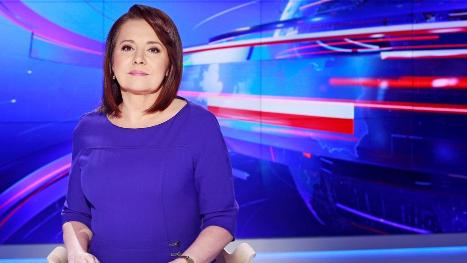 Danuta Holecka w "Wiadomościach" TVP