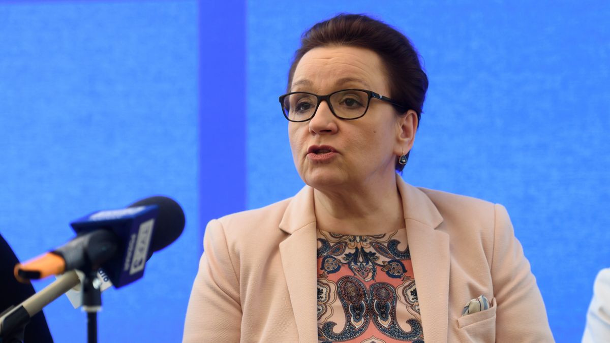Anna Zalewska, minister edukacji