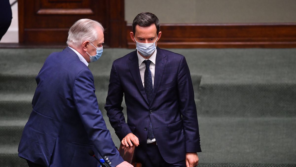 Jaros�aw Gowin, Marcin OciepaRadek Pietruszka9, 9., covid, covid-19, Dziewi�ta, epidemia, IX kadencja, Jaros�aw Gowin, kadencji, koronawirus, Marcin Ociepa, maseczka ochronna, obrad, obrady, pandemia, polityk, polityka, posiedzenie, Posiedzenie Sejmu, Sala plenarna posiedze� obrad, sars-cov-2, sejm, Sejm RP, sejmu