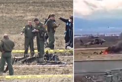 Zderzenie wojskowych śmigłowców w Turcji. Nagrania z miejsca katastrofy