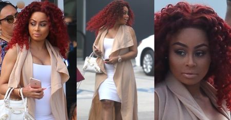 Blac Chyna w czerwonych włosach. Zmienia styl? (ZDJĘCIA)