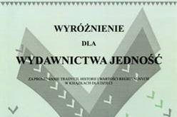 Jedność nagrodzona w konkursie "Książka przyjazna dziecku"