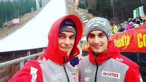 Gorące buziaki od pięknych kobiet. Tak Żyła i Kot świętowali podium w Planicy