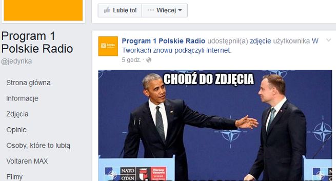 Polskie Radio podejrzewa byłego pracownika o żart z Andrzeja Dudy na fanpage’u Jedynki, sprawa na policji