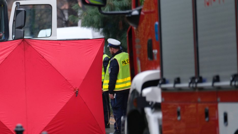 miejsce wypadkuAndrzej Grygielpieszy, potr�cenie, wypadek, policja, policjant