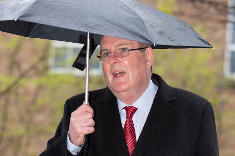 Graham Mackrell przed jedną z wizyt w sądzie w Preston.