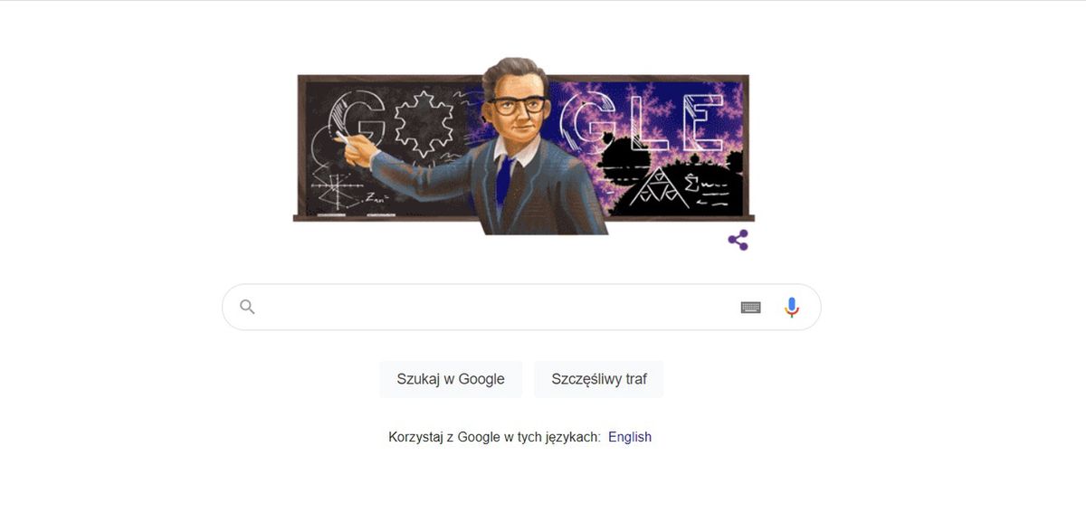 Benoît Mandelbrot bohater Google Doodle (Google)