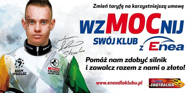 Adam Strzelec wspiera akcję "WzMOCnij swój klub z ENEA" w Zielonej Górze