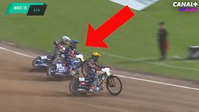 Żużel. Udowodnił, że dla niego nie ma straconych biegów. Wjechał między dwóch rywali [WIDEO]