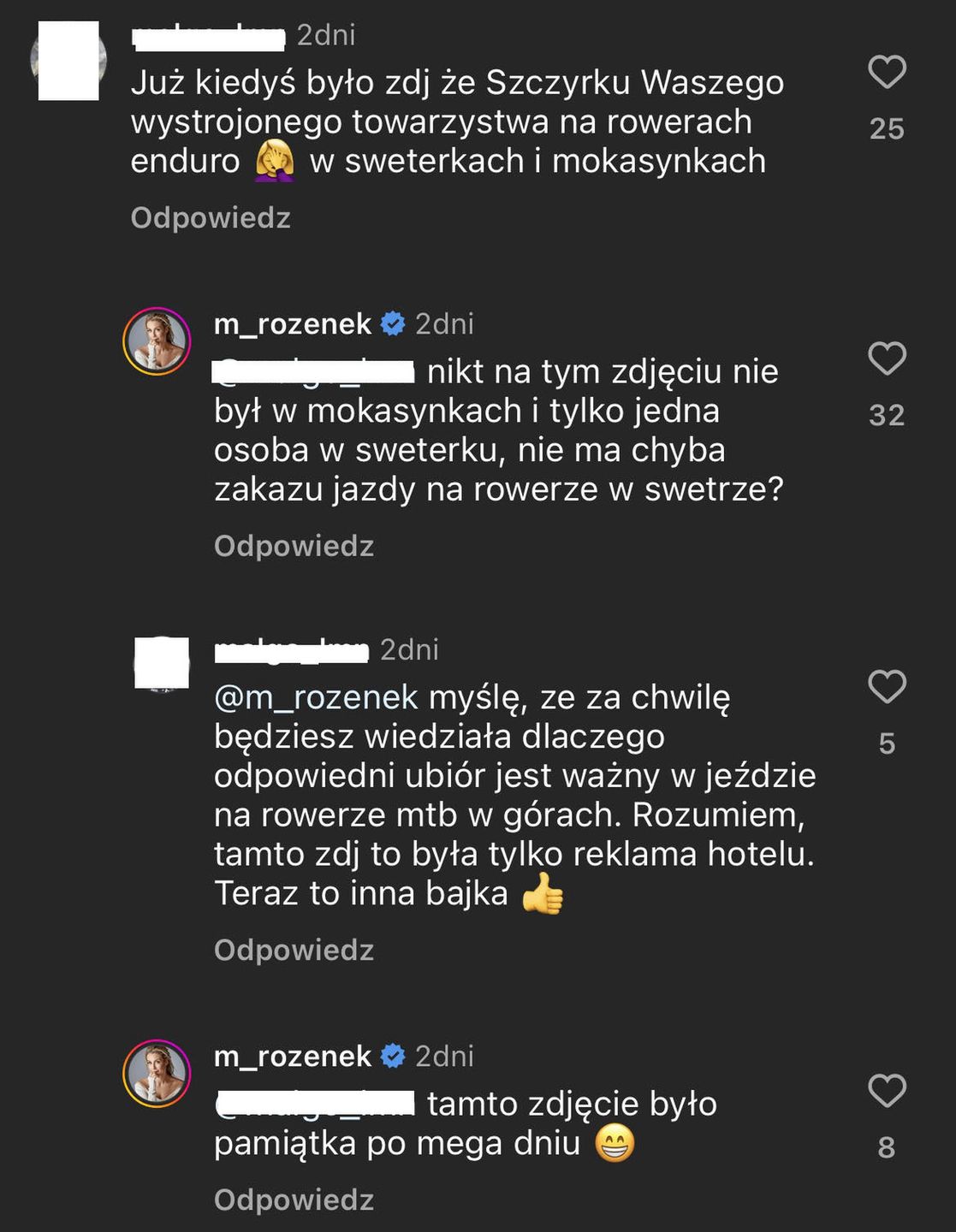 Małgorzata Rozenek dyskutuje z internautami