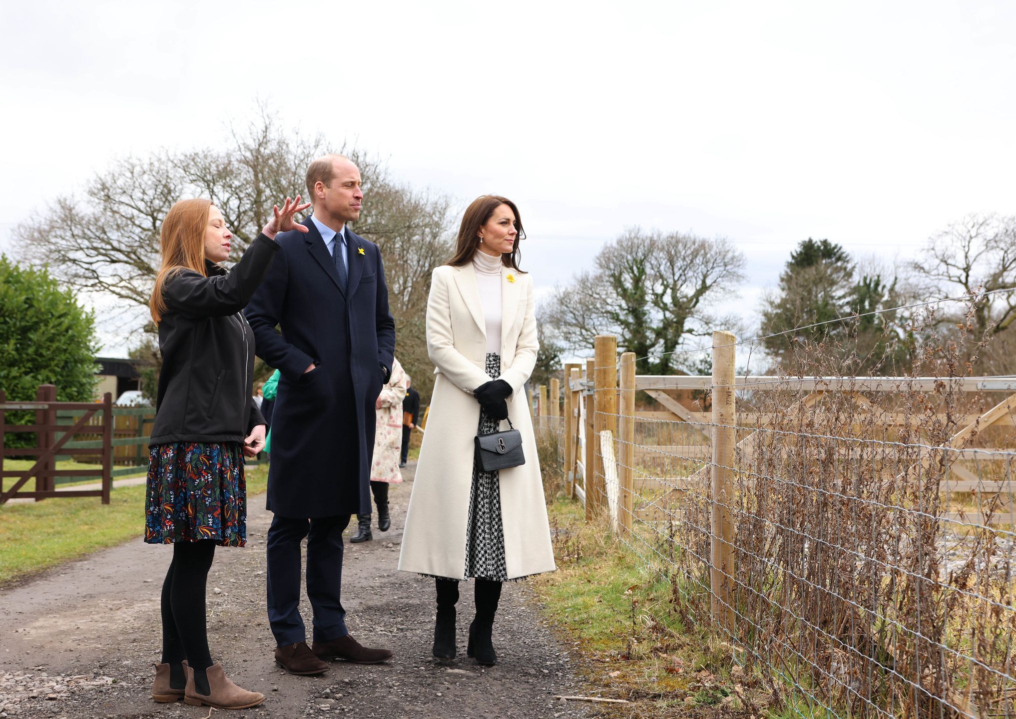 Książę William i Kate Middleton  podczas wizyty w Walii