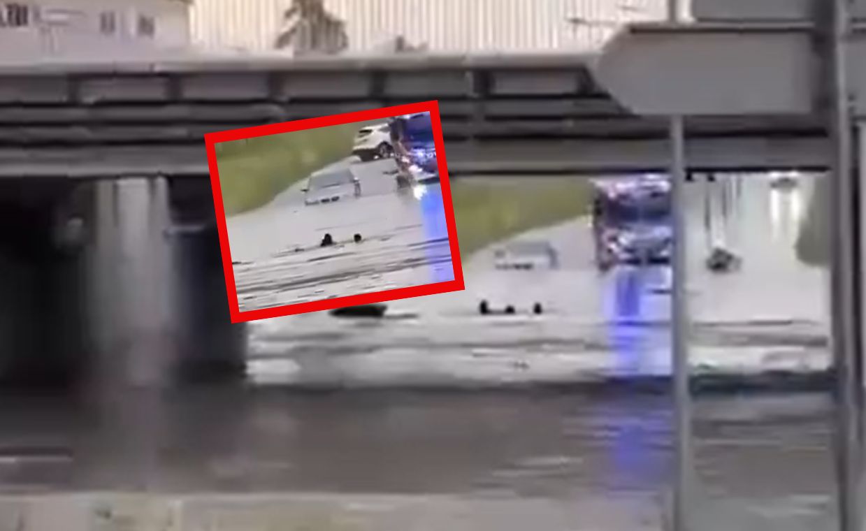 Gniezno: Auto utknęło pod wodą. W środku była kobieta
