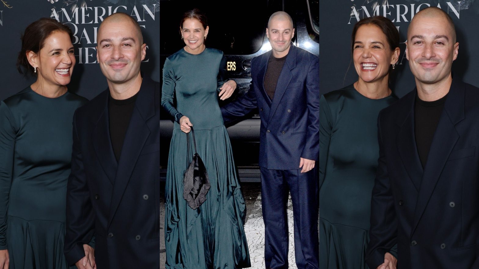 Katie Holmes pozuje w ramionach ukochanego