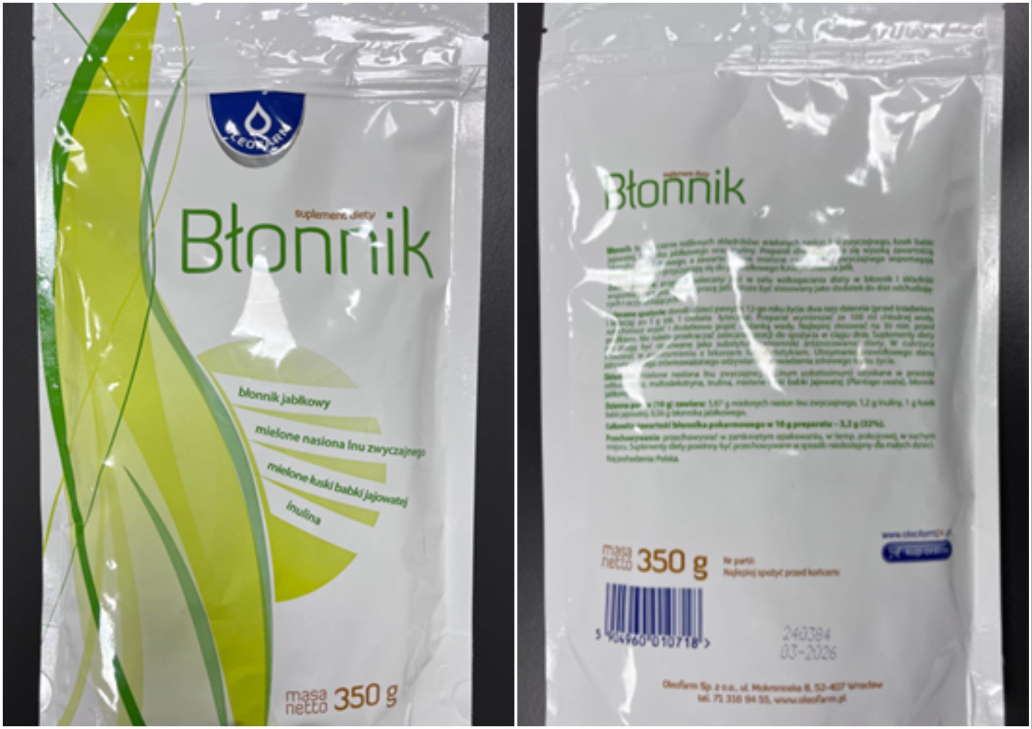 Wadliwy suplement diety