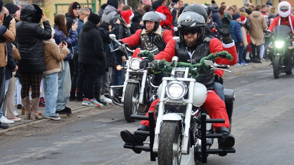 Głównym punktem programu będzie Motocyklowa Parada Mikołajów. Na zdjęciu Moto Mikołaje w Łąkiem