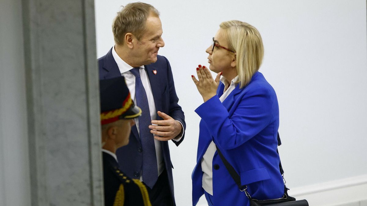 Donald Tusk i Paulina Hennig-Kloska