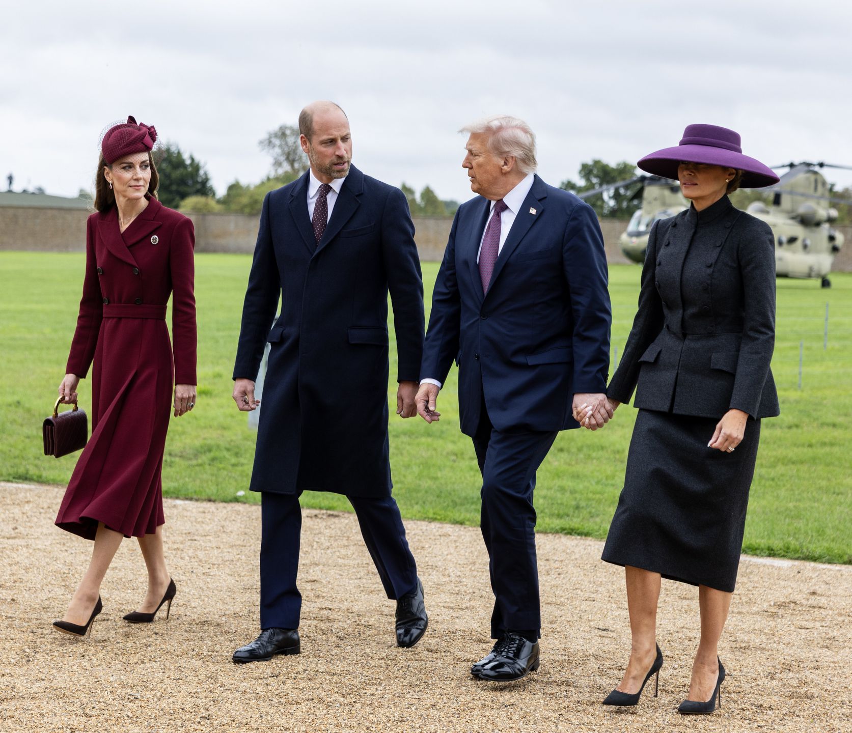 Księżna Kate i książę William, Donald Trump i Melania Trump
