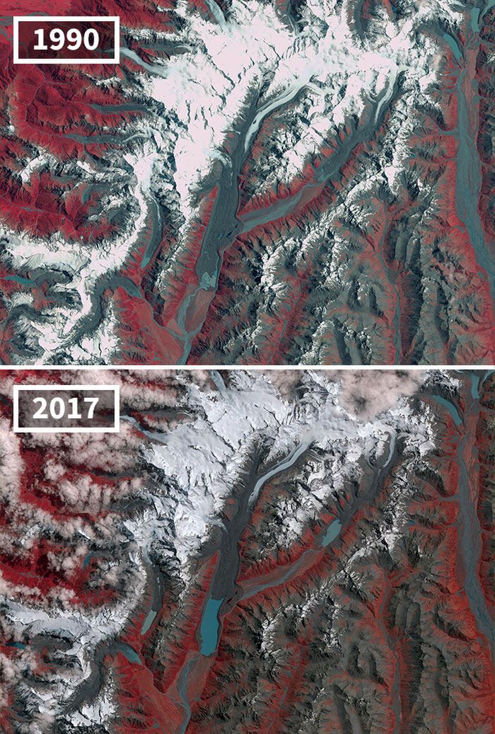 Zdjęcia NASA pokazują, jak zmienił się klimat przez lata 10
