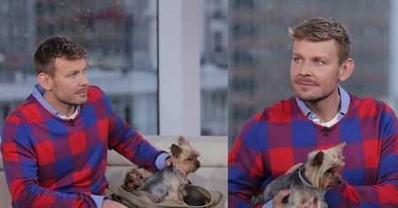 Dawid Woliński z psami w "Dzień Dobry TVN"! (ZDJĘCIA)