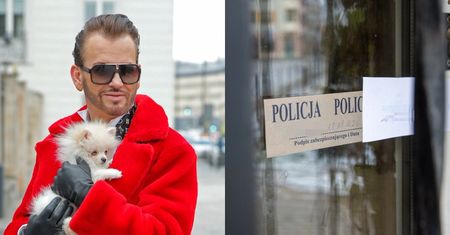 Policja zabezpieczyła MIESZKANIE i PRACOWNIĘ Gabriela Seweryna! Na miejsce sprowadzono psy tropiące