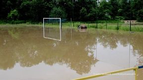 #dziejesiewsporcie: murawa polskiego klubu pod wodą