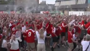 Euro 2020. Co za szaleństwo w Danii. Piwo lało się strumieniami nad głowami!