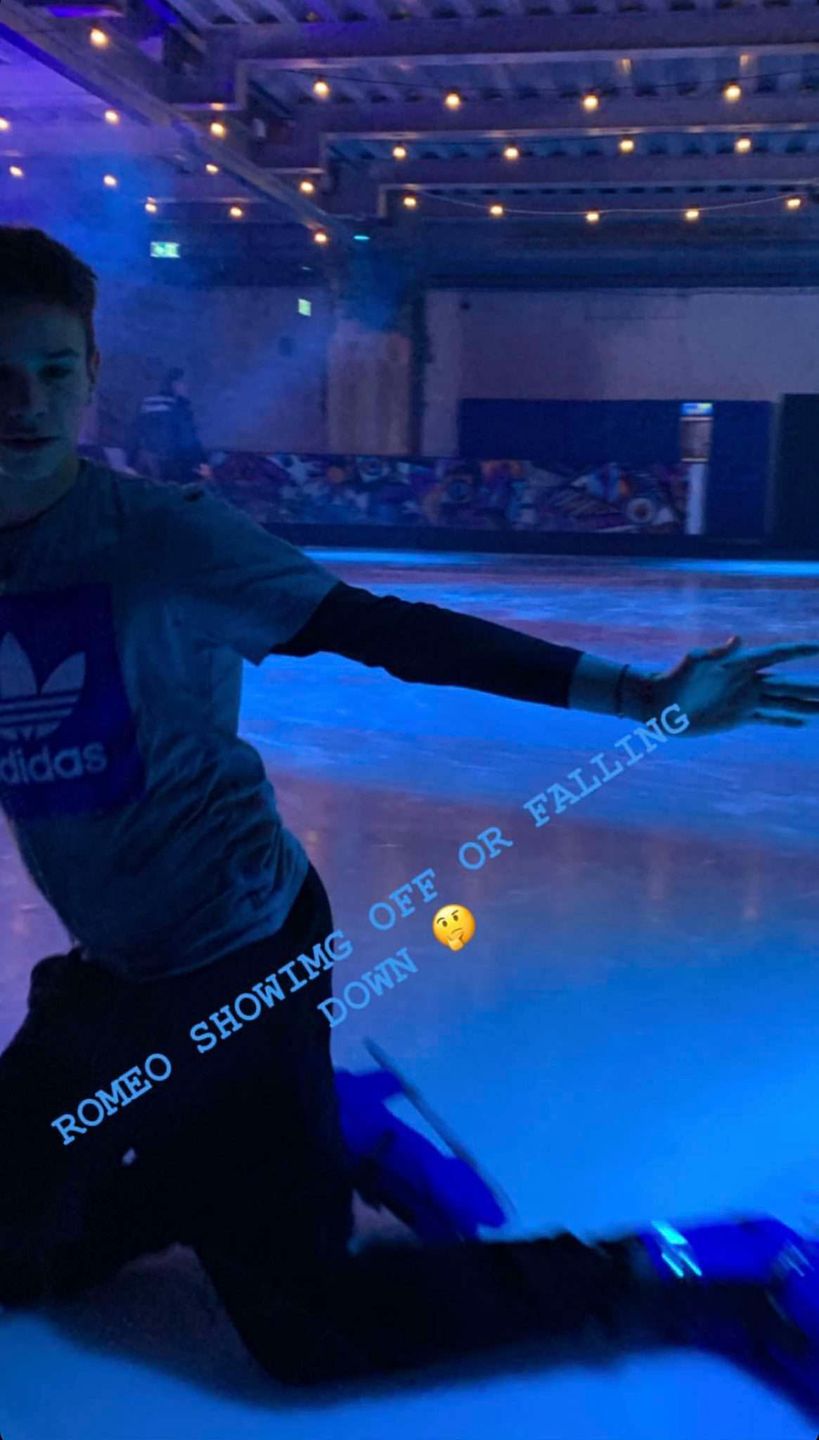 David Beckham zabrał dzieci na łyżwy