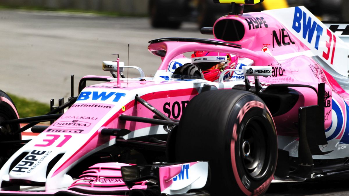 Esteban Ocon za kierownicą samochodu Force India