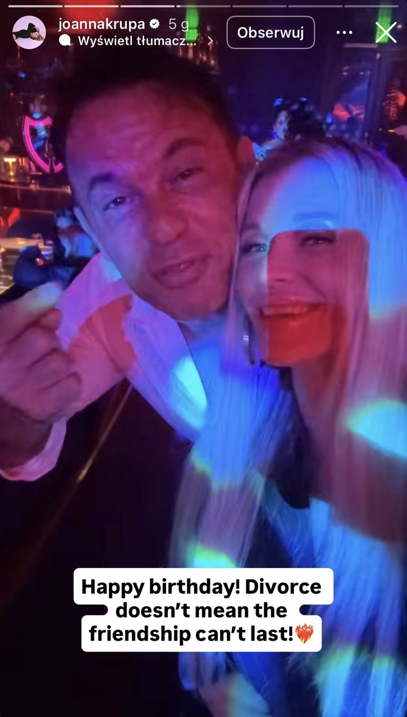 Joanna Krupa dodała nagranie z byłym mężem