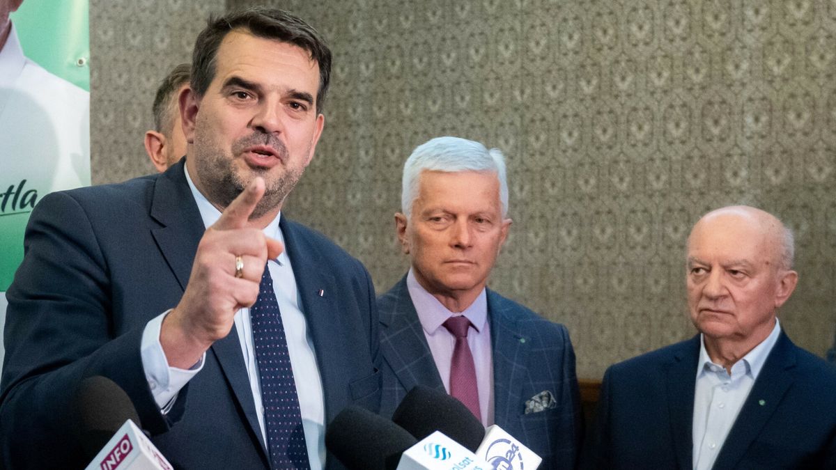 W?adys?aw Kosiniak-Kamysz w Poznanu
Fot. Lukasz Gdak/East News, Poznan, 10.10.2023  Konferencja prasowa z udzialem prezesa Polskiego Stronnictwa Ludowego Wladyslawem Kosiniakiem- Kamyszem
N/z Jacek Tomczak
Lukasz Gdak