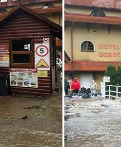 Hotel odcięty. Rzeka przelała się przez most