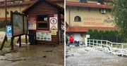 Hotel odcięty. Rzeka przelała się przez most