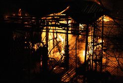 Pożar altanek w Opolu