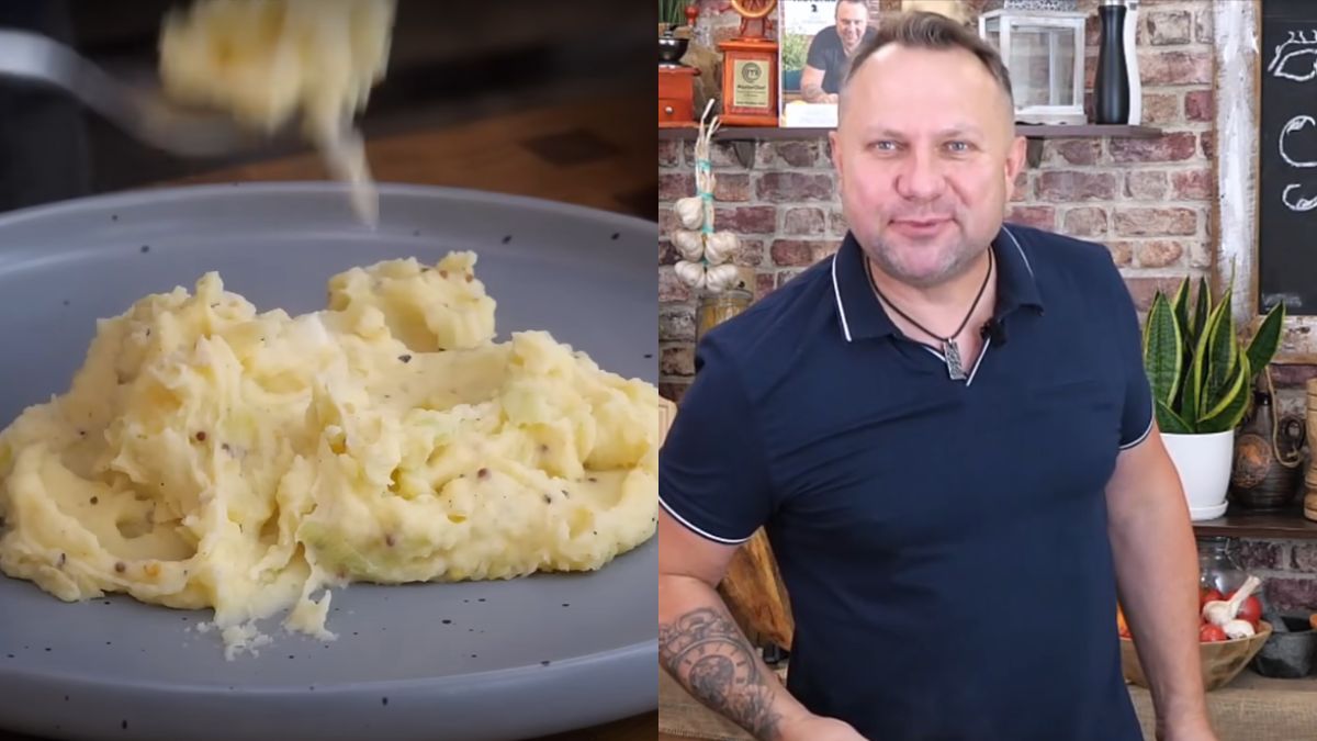 Tomasz Strzelczyk pokazał przepis na purée. 