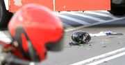 Szadłowice: Zderzenie auta osobowego z motocyklistą. Dwie osoby zabrane do szpitala