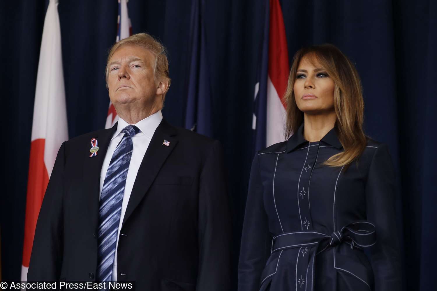 Melania Trump na obchodach 17 rocznicy zamachu terrorystycznego z 11 września 2001 na World Trade Center