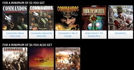 Commandos, Broken Sword, Praetorians - cztery dolary i są wasze