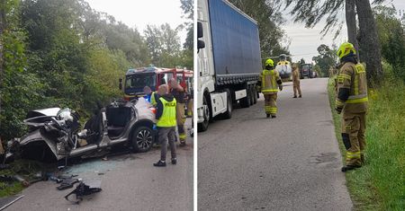 Tragiczny wypadek. Nie żyje 30-latek i niemowlę