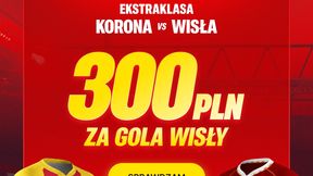 300 zł bonusu za gola Wisły Kraków w meczu z Koroną