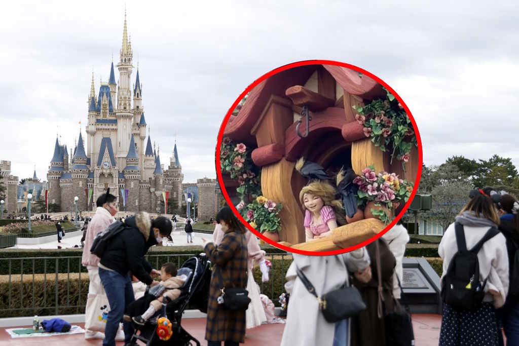 Dramatyczne sceny w parku rozrywki. Figurę trzeba było usunąć z wieży