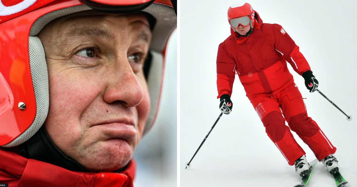 Prezydent Andrzej Duda na nartach