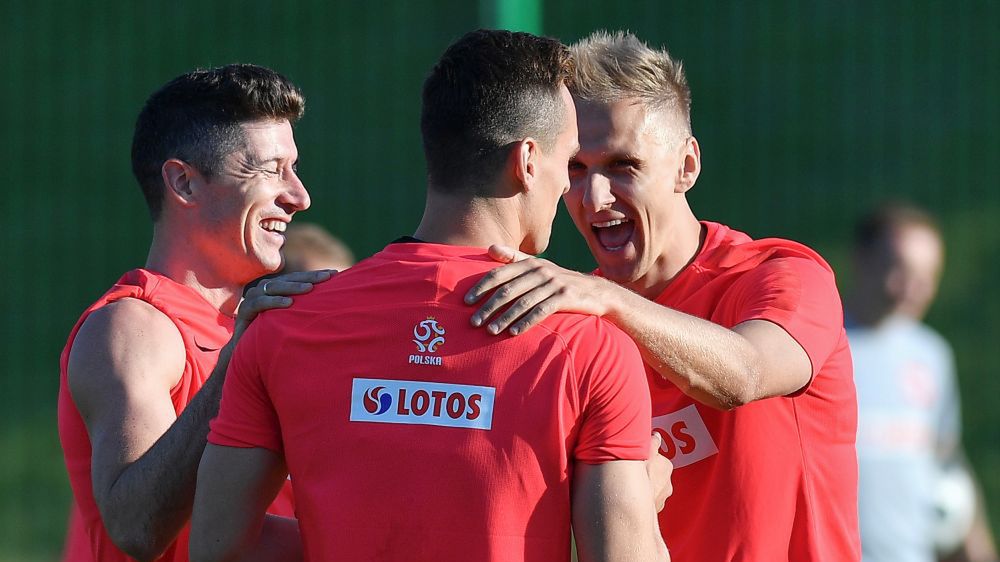 Newspix / Michał Stańczyk/Cyfrasport / Na zdjęciu: Robert Lewandowski, Arkadiusz Milik i Łukasz Teodorczyk