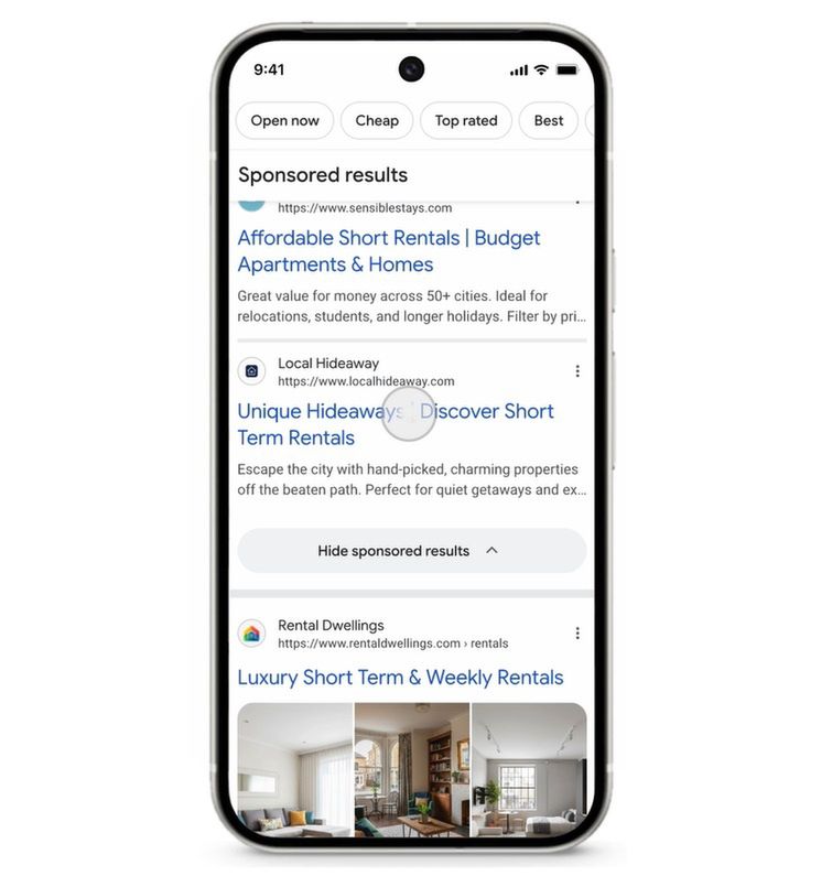 Ukrycie reklam w SERP Google