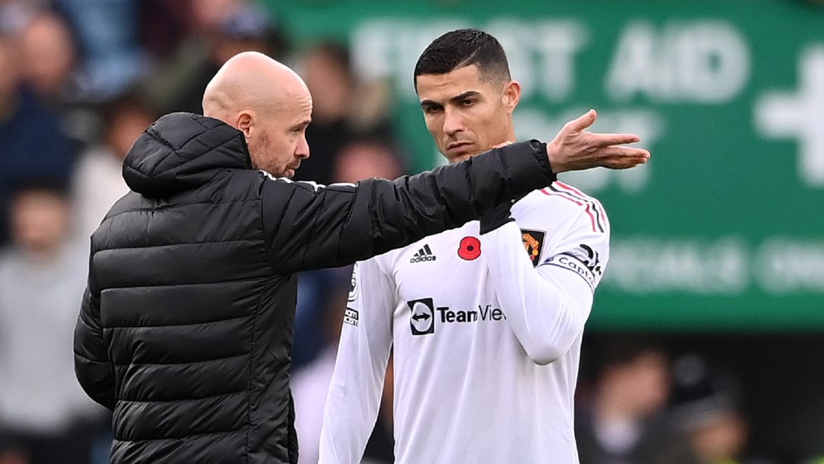 Zdjęcie okładkowe artykułu: Getty Images / Stu Forster / Na zdjęciu: Erik ten Hag i Cristiano Ronaldo.